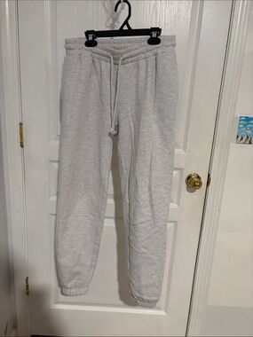 Light Gray Women's Drawstring Jogger Sweatpants